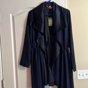 Lilly pulitzer navy blue dress coat. NWT size Medium